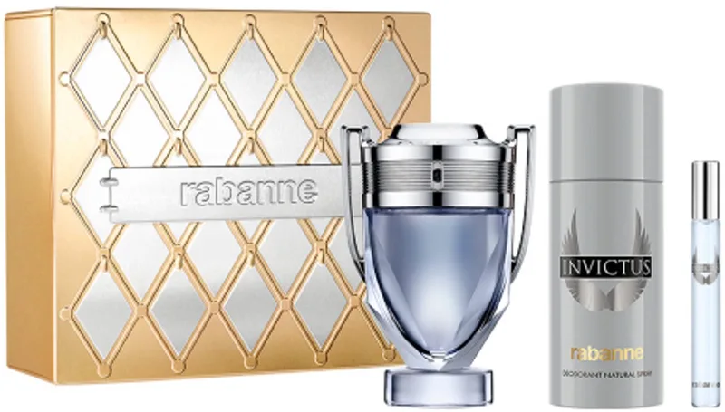 Invictus Gift 3-Set Eau de Toilette 100 ml + Deo 150 ml + EDT 10 ml de Rabanne – photo du produit
