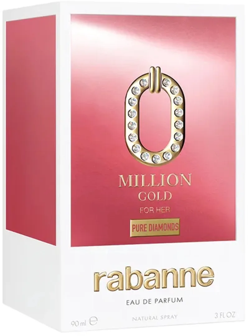 MILLION GOLD FOR HER PURE DIAMONDS Eau de parfum de Rabanne en 90 ml – photo du produit