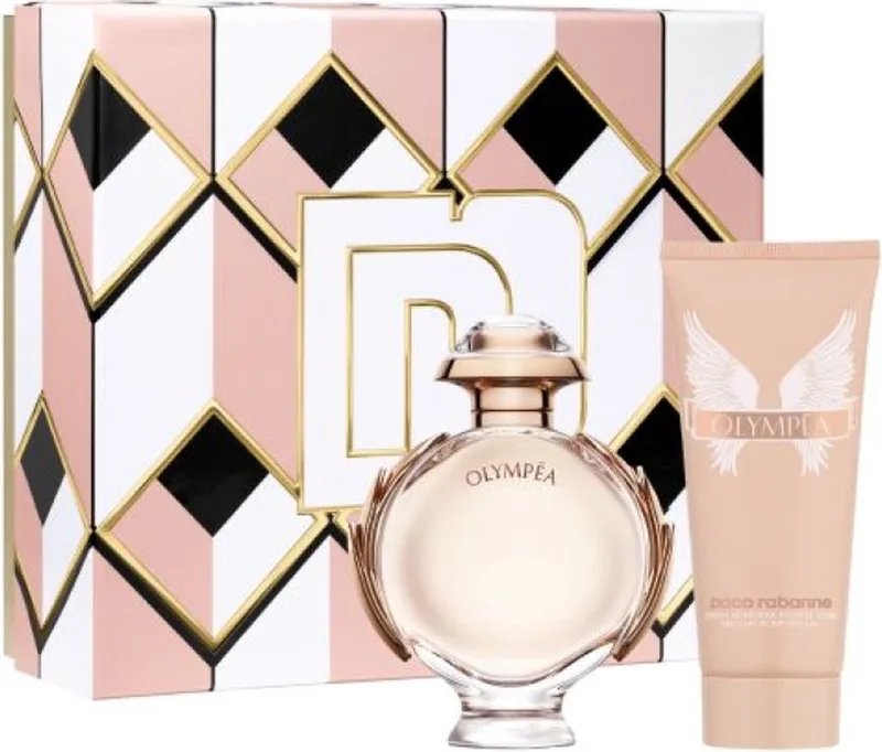 Olympéa Giftset - 80 ml eau de parfum spray + 100 ml bodylotion - cadeauset voor dames de Rabanne – photo du produit