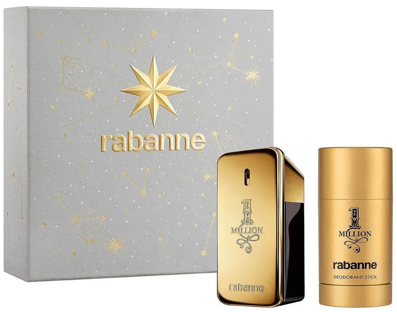 One Million - Eau de toilette 50 ml Spray + Deo Stick 75 Gram - Geschenkset voor heren von Rabanne in Gold – Produktfoto