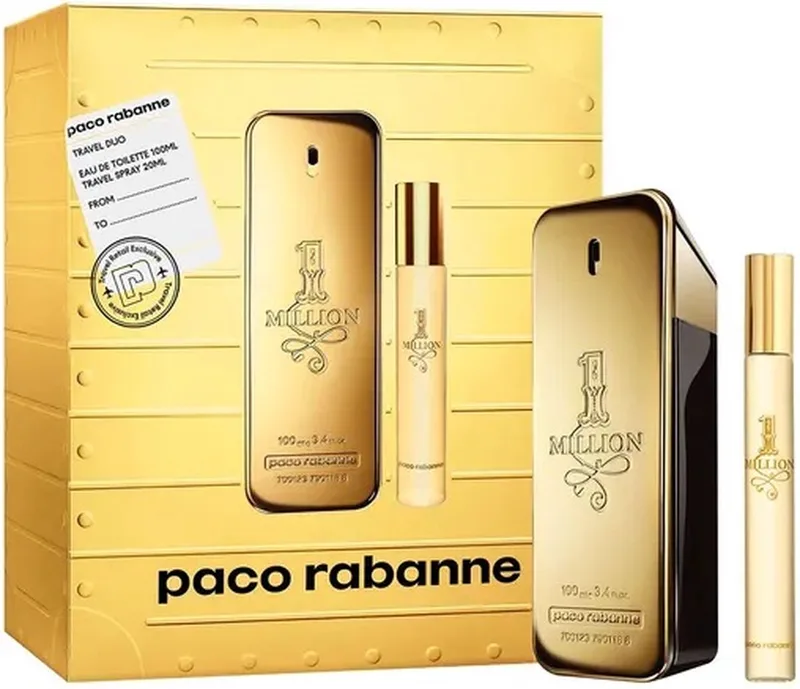One Million Gift Set Eau de Toilette 100ml + Eau de Toilette 20ml Travel Set fra Rabanne – produktbillede