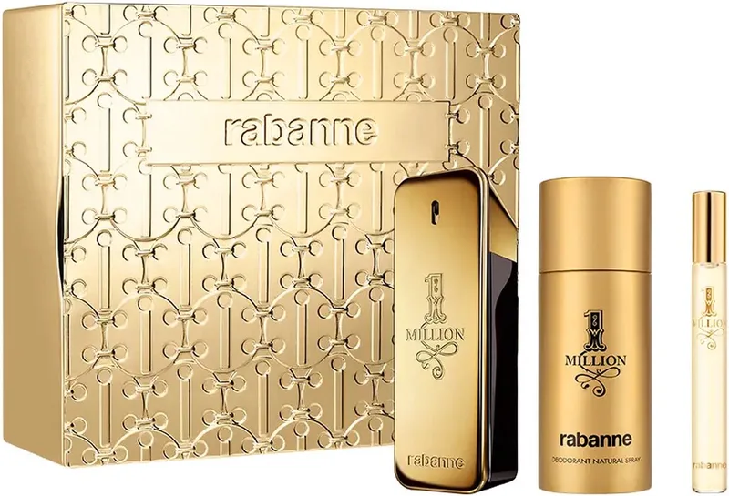 Paco Rabanne 1 Million Eau de Toilette 100ml Gift Set + Deo 150 ml + EDT 10 ml von Rabanne – Produktfoto