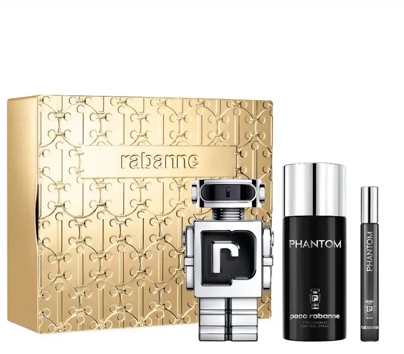 PHANTOM Gift Set heren - Eau de Toilette 100 ml - Deo 150 ml - Miniature 10 ml von Rabanne – Produktfoto