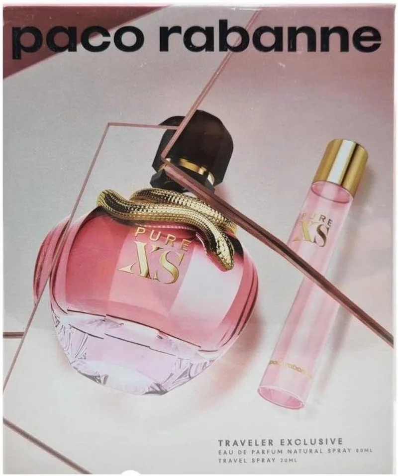 Pure XS For Her - EDP spray 80ml + EDP spray 20ml - set von Rabanne – Produktfoto