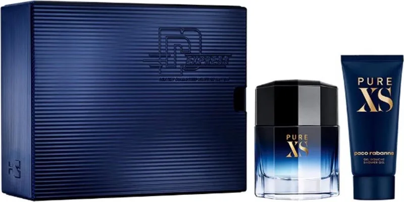 Pure XS Giftset - 100 ml eau de toilette spray + 100 ml showergel - cadeauset voor heren från Rabanne – produktbild