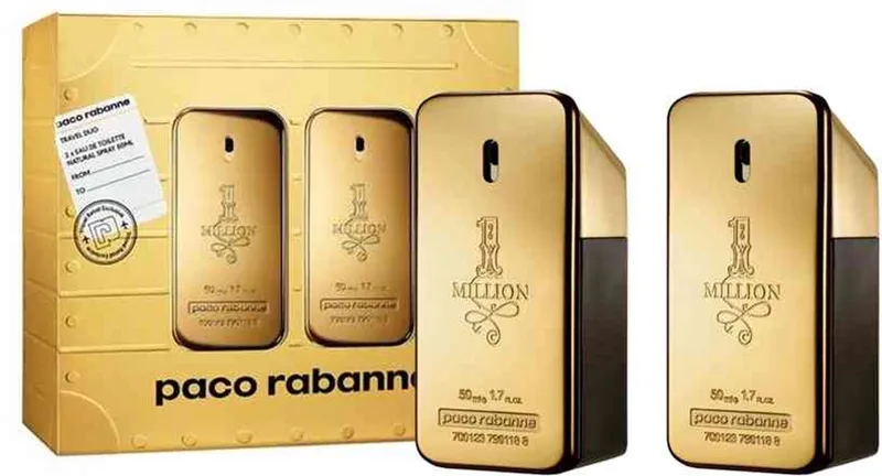 Set 1 Million Travel Duo Pack - 2x Edt - Eau de Toilette fra Rabanne i 50 ml – produktbillede