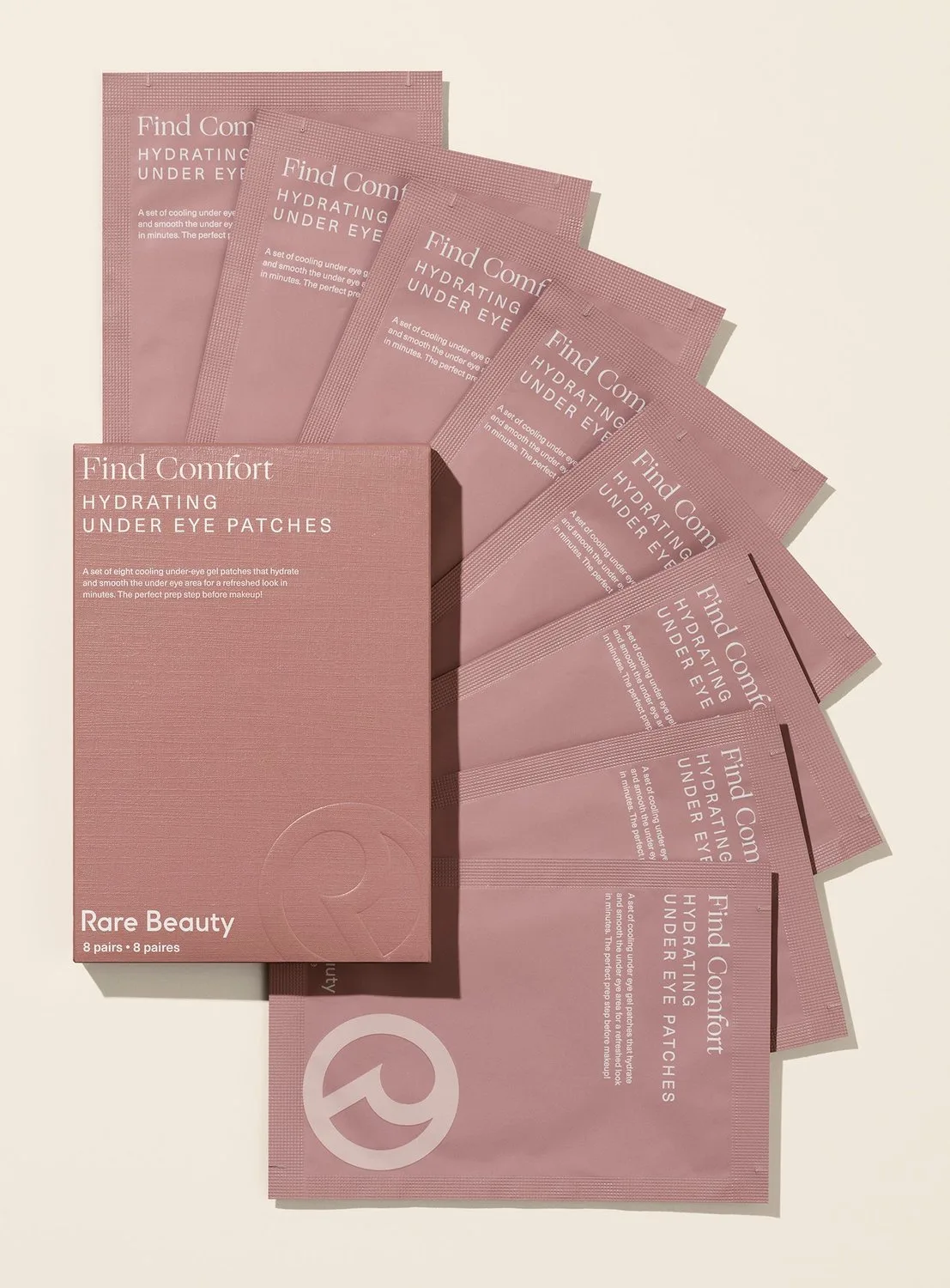Find Comfort Hydrating Under Eye Patches - Oogpads 8 paar by Rare Beauty – product photo