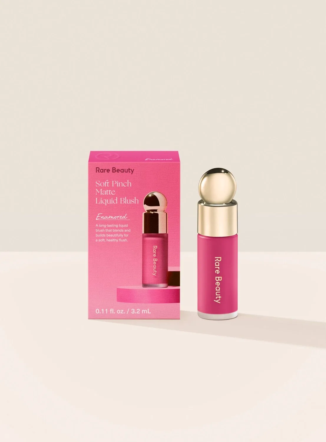 Soft Pinch Liquid Blush Mini - Vloeibare blush mini 3,2 ml by Rare Beauty in Enamored – product photo