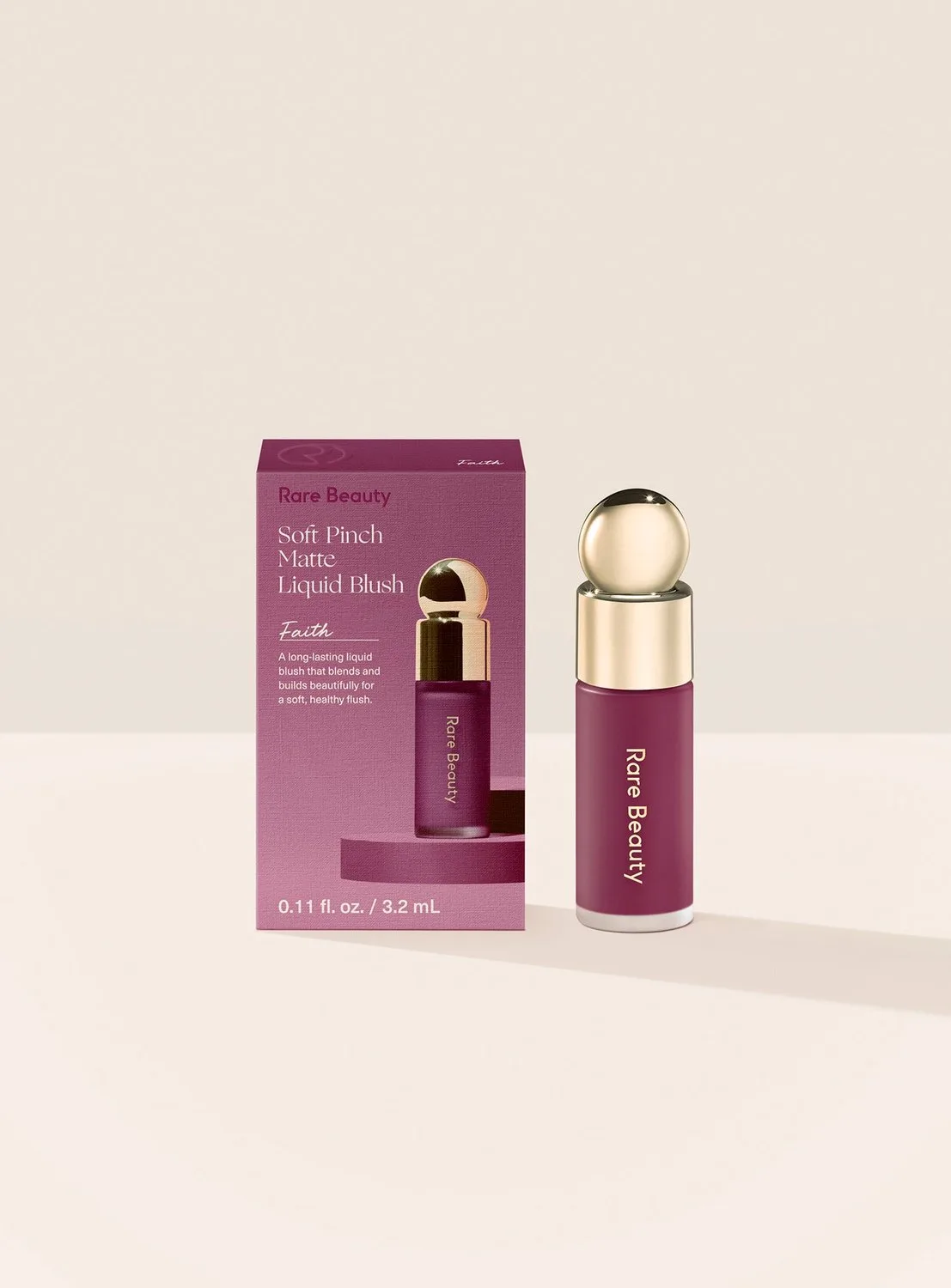 Soft Pinch Liquid Blush Mini - Vloeibare blush mini 3,2 ml van Rare Beauty in Faith – productfoto