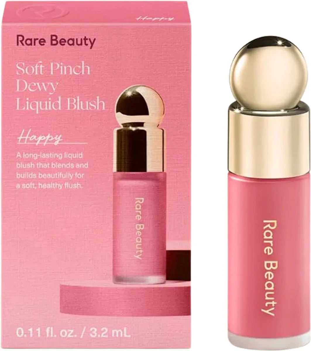 Soft Pinch Liquid Blush Mini - Vloeibare blush mini 3,2 ml by Rare Beauty in Happy – product photo