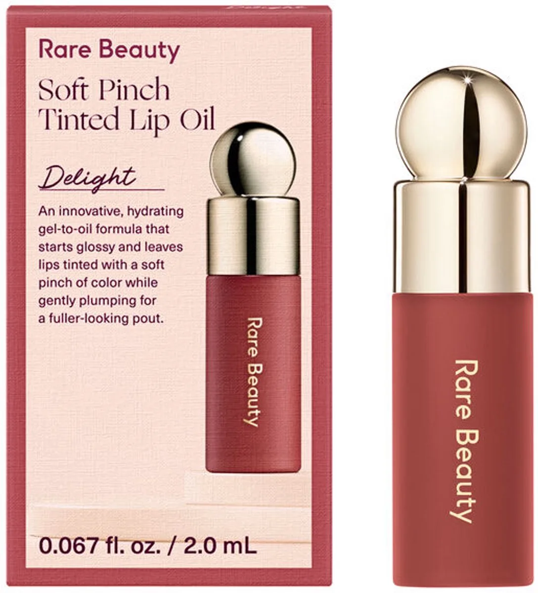 Soft Pinch Tinted Lip Oil Mini – Hydraterende Lip Oil – Delight by Rare Beauty in Delight Mini – product photo
