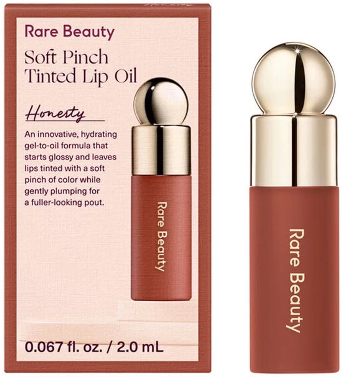 Soft Pinch Tinted Lip Oil Mini – Hydraterende Lip Oil by Rare Beauty in Honesty – product photo
