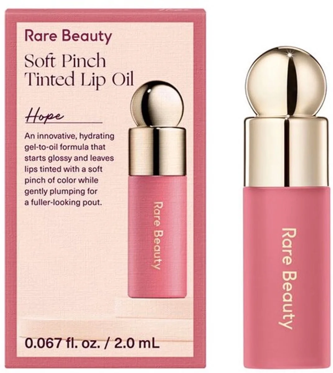 Soft Pinch Tinted Lip Oil Mini – Hydraterende Lip Oil by Rare Beauty in Hope – product photo