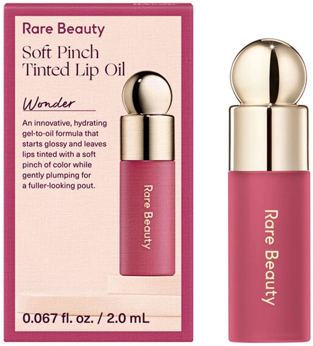 Soft Pinch Tinted Lip Oil Mini – Hydraterende Lip Oil – Wonder by Rare Beauty in Wonder Mini – product photo