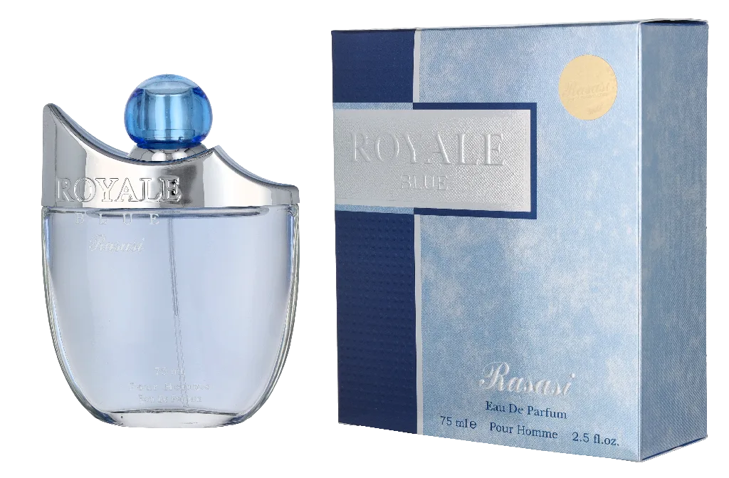 Royale Blue Pour Homme Eau de Parfum Heren fra Rasasi i 75 ml – produktbillede