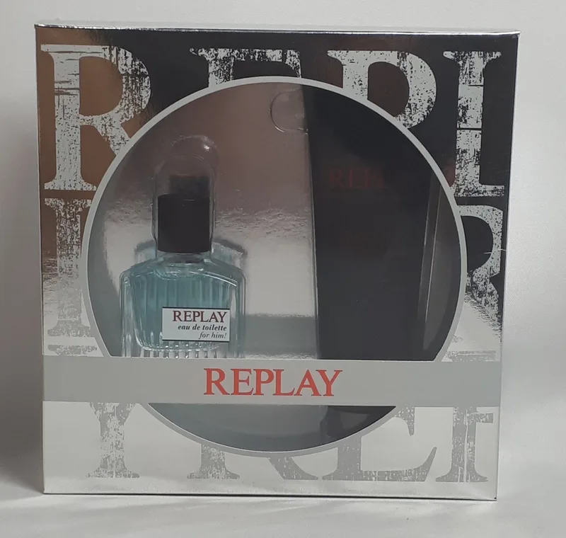 For Him - Eau de Toilette - Gift Set - 30 ml Eau de Toilette - 100 ml Showergel - Kado Tip !! fra Replay – produktbillede