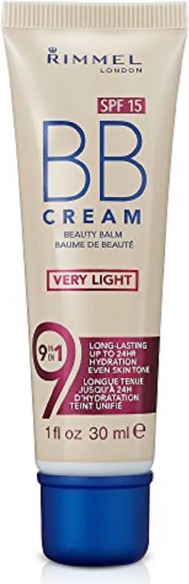 Bb Cream 9In1 Spf15 - Confusing Bb Cream 30 Ml van Rimmel London in Very Light – productfoto