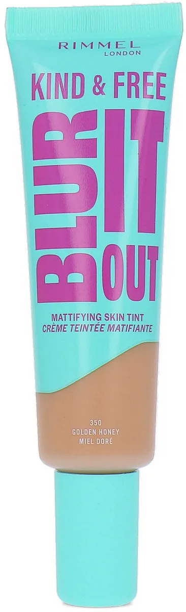 Kind & Free Blur It Out Mattifying Skin Tint - 350 by Rimmel London in Golden Honey – product photo