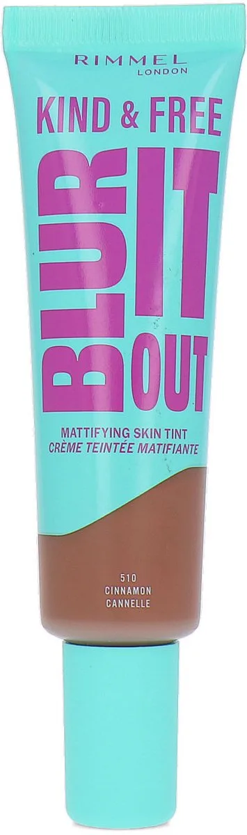 Kind & Free Blur It Out Mattifying Skin Tint - 510 by Rimmel London in Cinnamon – product photo