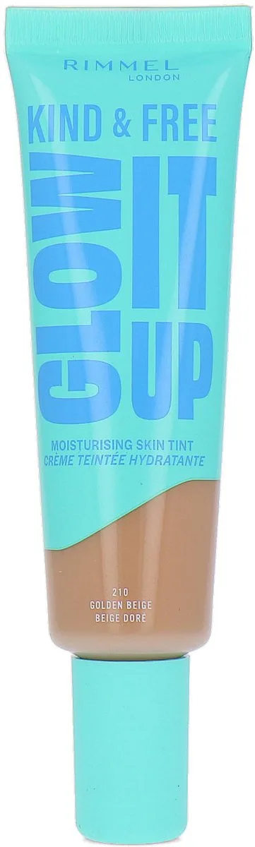 Kind & Free Glow It Up Moisturising Skin Tint - 210 by Rimmel London in Golden Beige – product photo