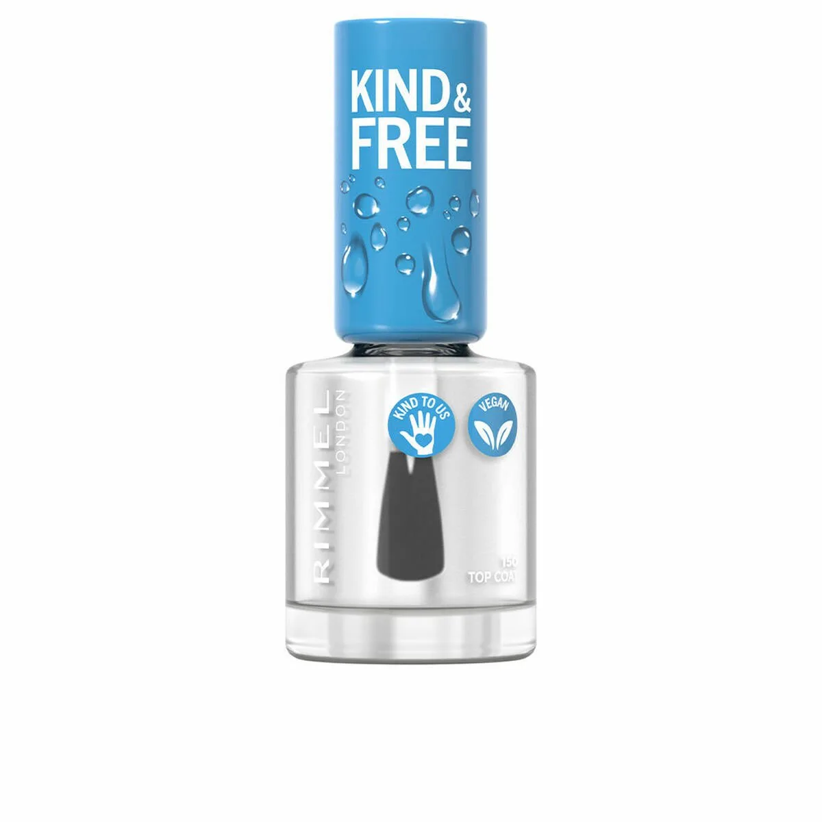 KIND & FREE Vegan Nagellak - 150 Topcoat by Rimmel London in 150 Top Coat – product photo