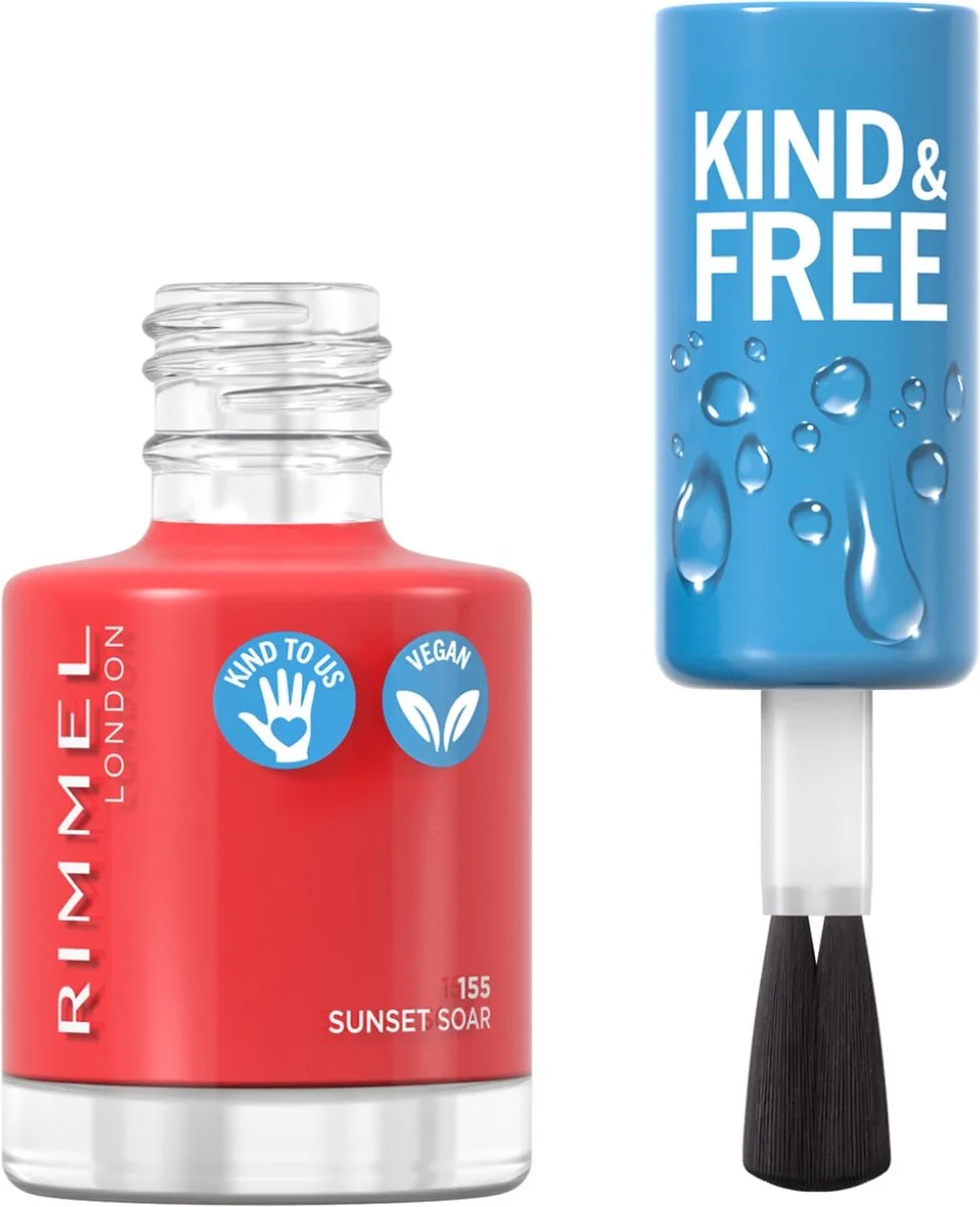 KIND & FREE Vegan Nagellak - 155 Sunset Soar by Rimmel London in 155 Sunset Soar – product photo