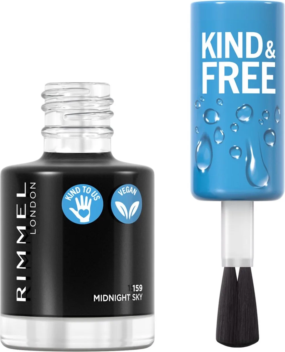 KIND & FREE Vegan Nagellak - 159 Midnight Sky by Rimmel London in 159 Midnight Sky – product photo