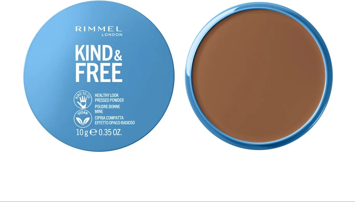 KIND & FREE Vegan Pressed Powder Gezichtspoeder 050 Deep by Rimmel London in 050 Deep – product photo