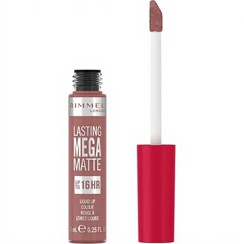 Lasting Mega Matte Flüssiger Lippenstift Vegan Feuchtigkeitsspendend fra Rimmel London – produktbillede