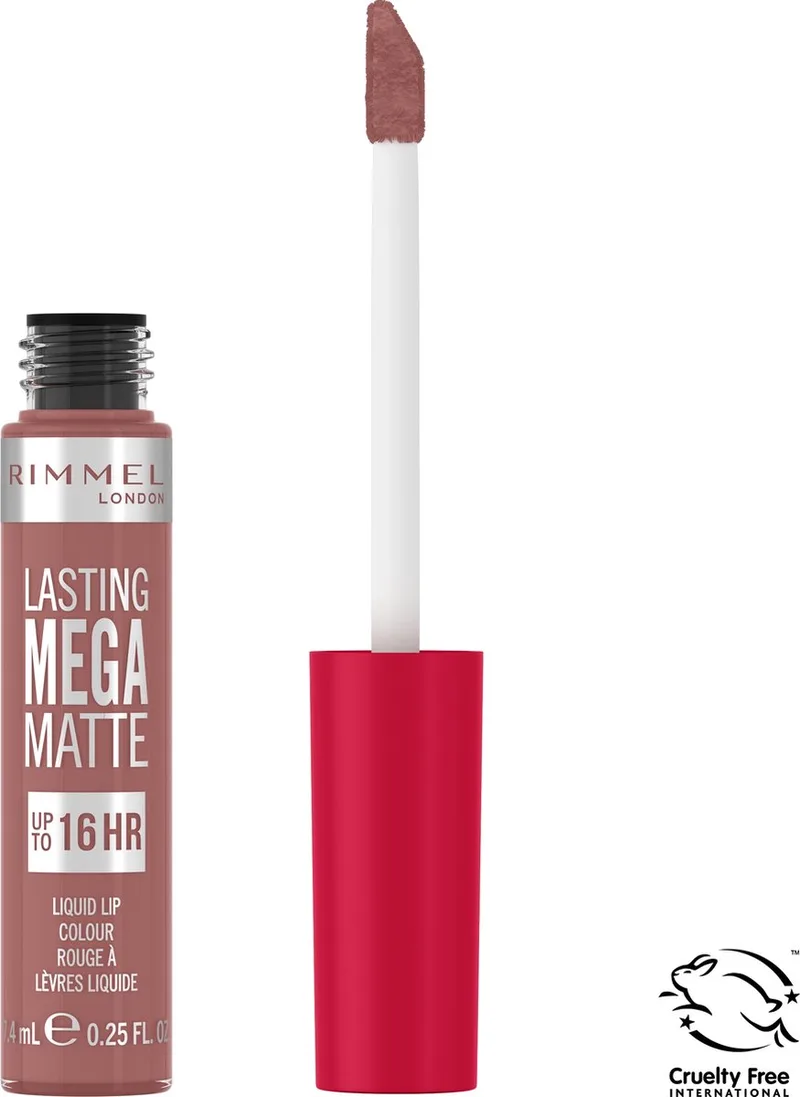 Lasting Mega Matte Liquid Lipstick 7.4 ML von Rimmel London in Strapless – Produktfoto