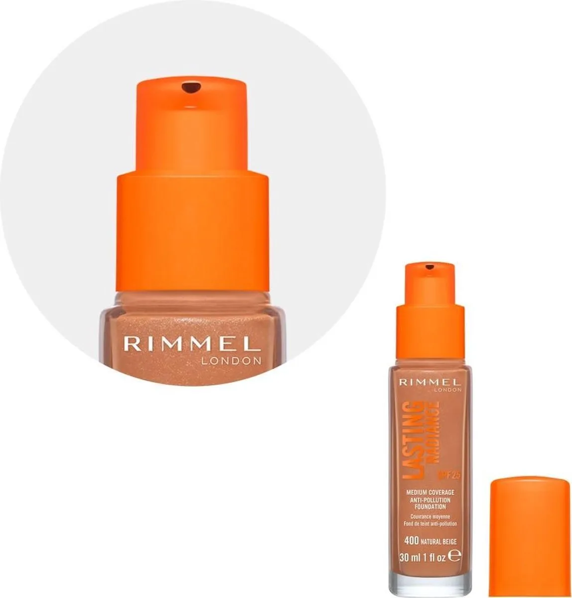 Lasting Radiance Foundation - 400 Natural Beige by Rimmel London in 400 Natural Beige – product photo