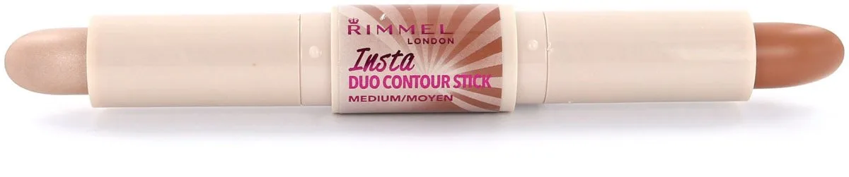 London Insta Duo Contour Stick Medium by Rimmel London in Beige, Brown – product photo