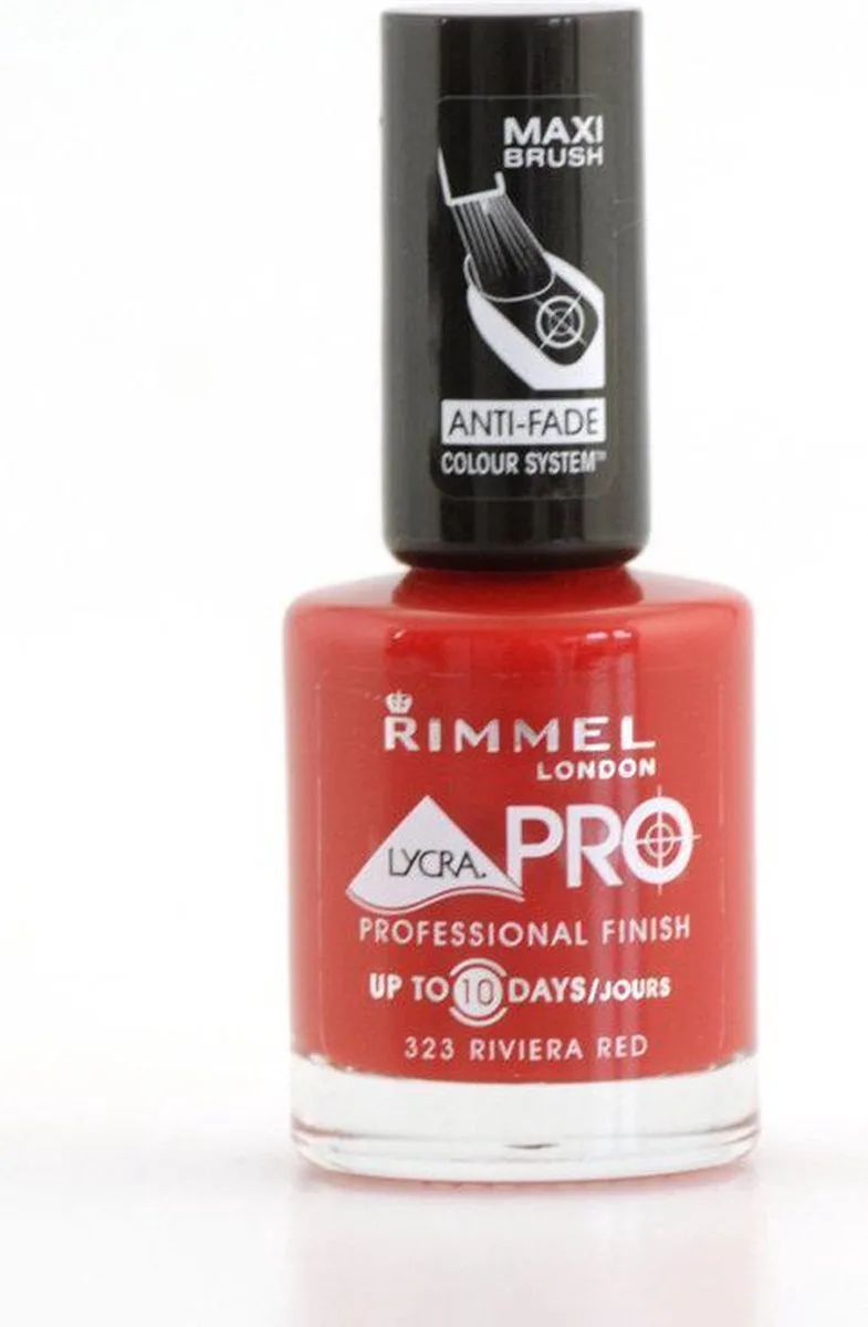 Lycra Colour Memory Nagellak - 323 Rivera Red by Rimmel London in Red – product photo