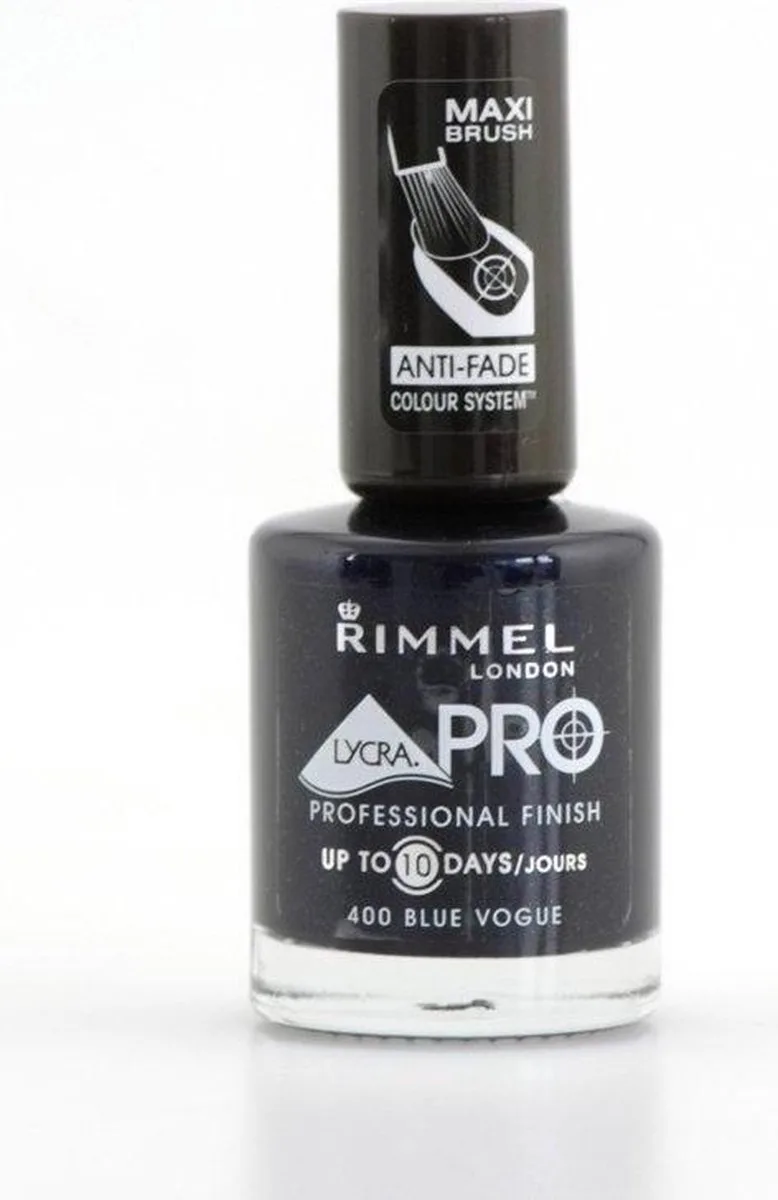 Lycra Colour Memory Nagellak - 400 Blue Vogue by Rimmel London in Blue – product photo