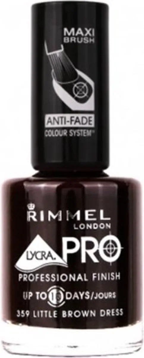 Lycra Pro Nagellak - 359 Little Brown Dress by Rimmel London in Brown – product photo