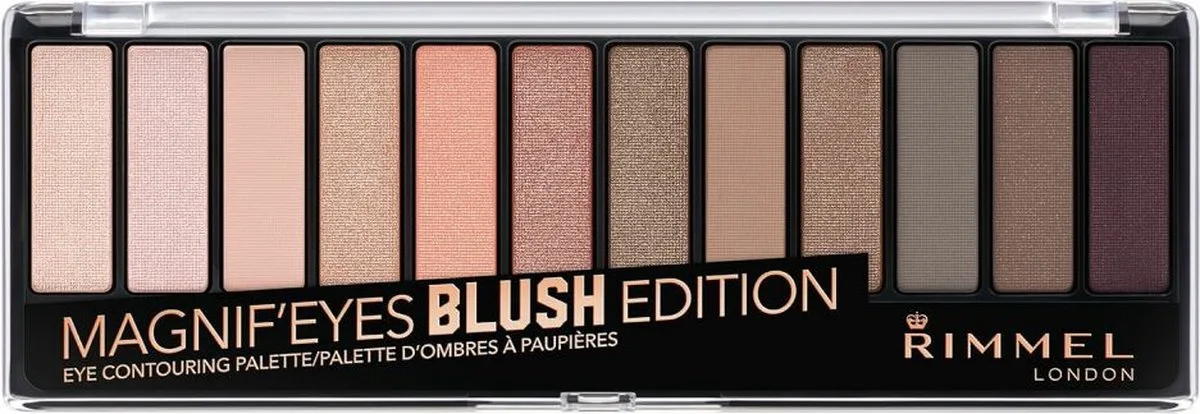 Magnif'Eyes Eyeshadow Oogschaduw Palette - 002 Blush Edition by Rimmel London in 002 Blushed – product photo