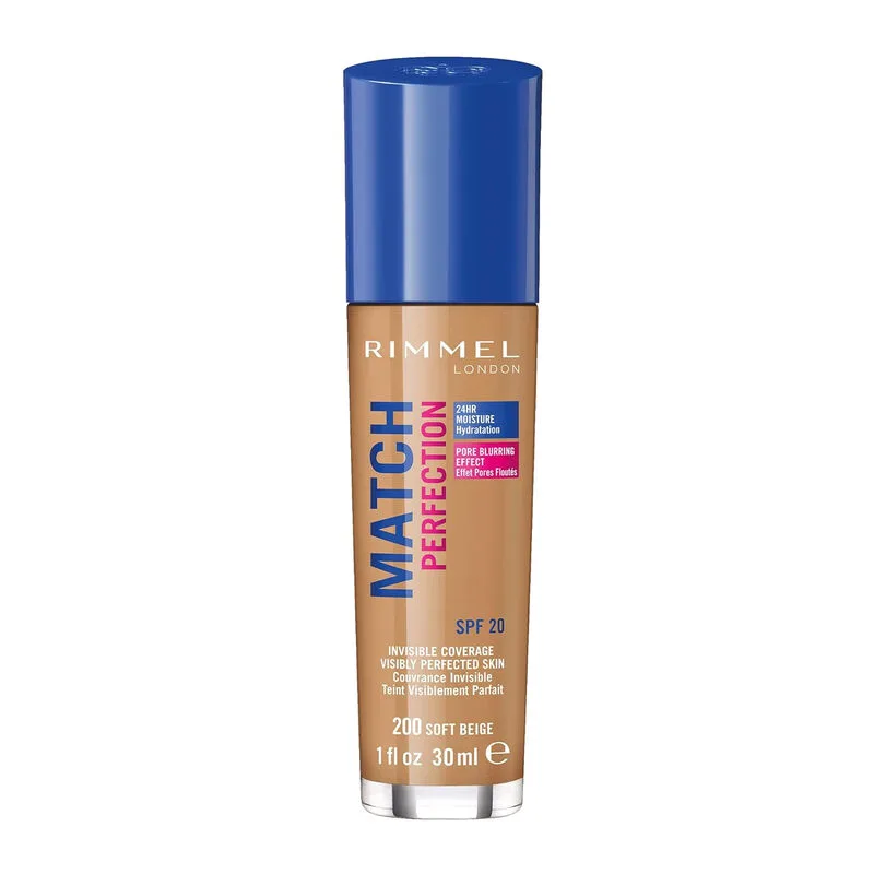 Match Perfection Foundation 30 ml IV 200 Zartes Beige von Rimmel London – Produktfoto