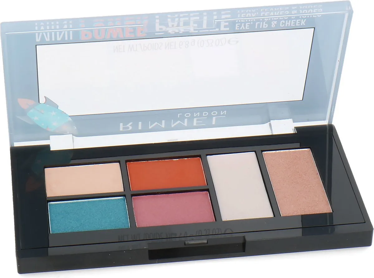 Mini Power Palette Eye, Lip & Cheek - 004 Pioneer by Rimmel London in Multicolour – product photo