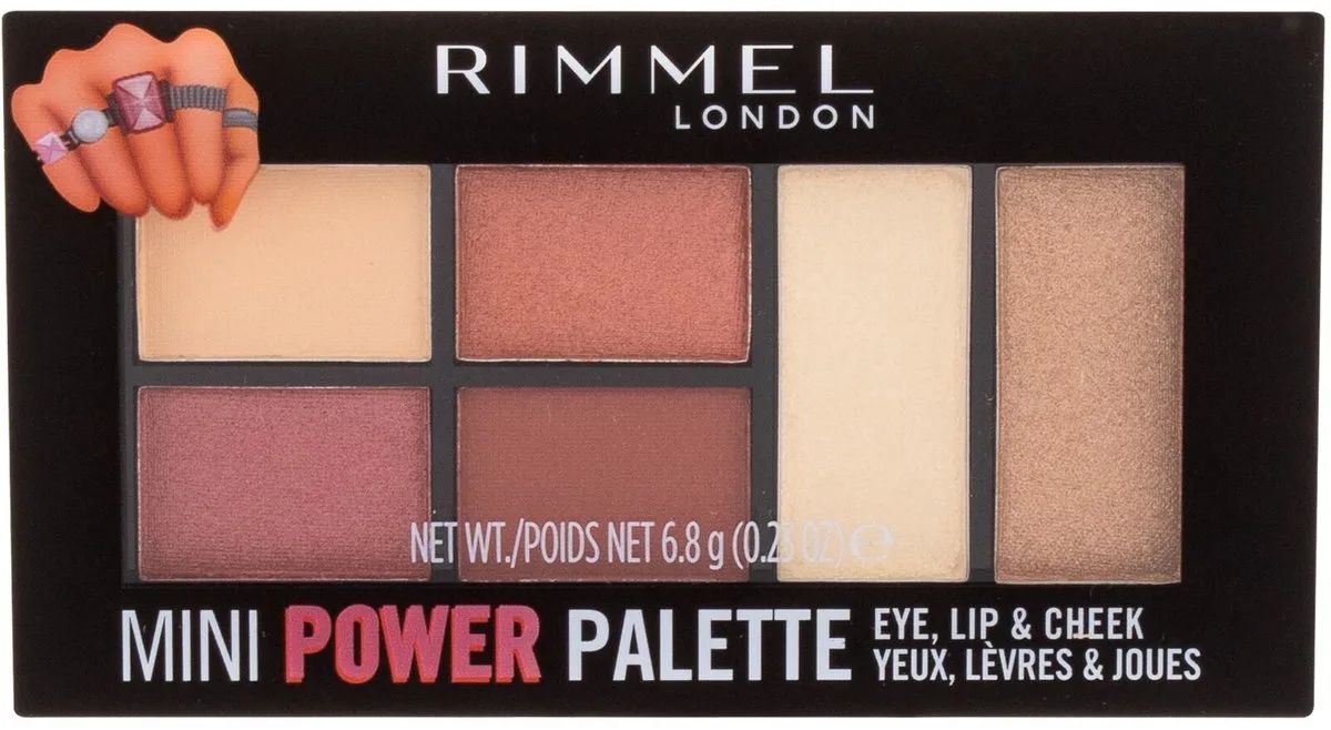 Mini Power Palette Eye, Lip & Cheek 006 Fierce by Rimmel London in Multicolour – product photo