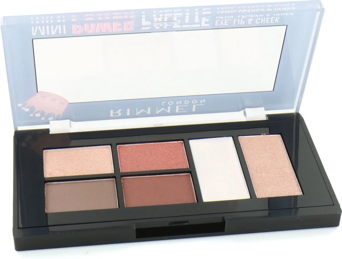 Mini Power Palette Eye, Lip & Cheek Make-up Palette - 003 Queen by Rimmel London in 003 Queen – product photo
