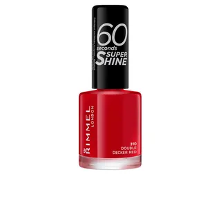 Nagellack 60 Seconds Super Shine Nagellack - 310 Double Decker Rot von Rimmel London – Produktfoto 2 von 3