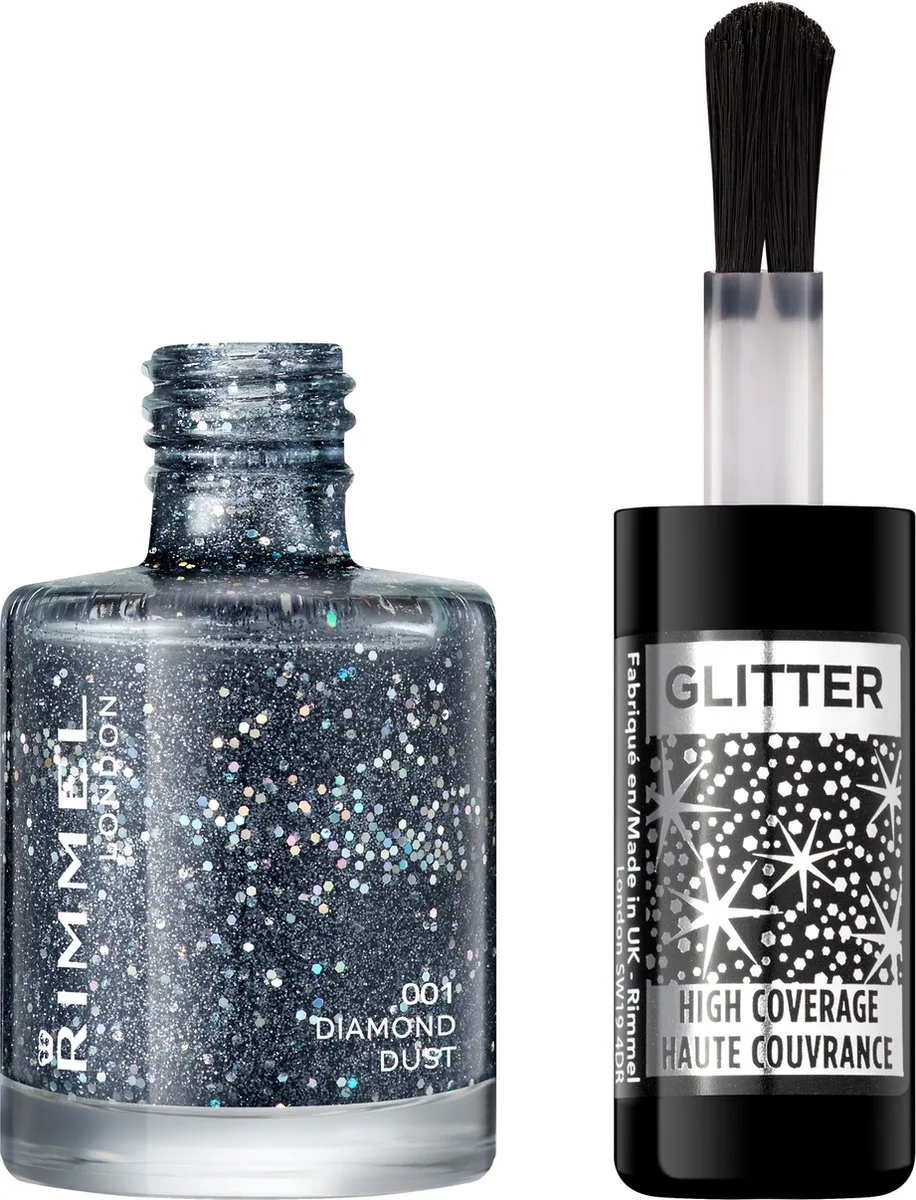 Nail Effects Top Coat 8 ML by Rimmel London in 001 Diamond Dust – product photo