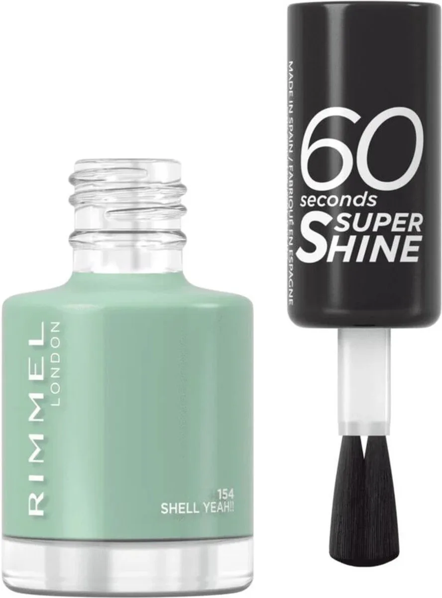 Rimmel 60 Sec Nail Polish Lacquer 8 ML by Rimmel London in 154 Shell Yeah!! – product photo