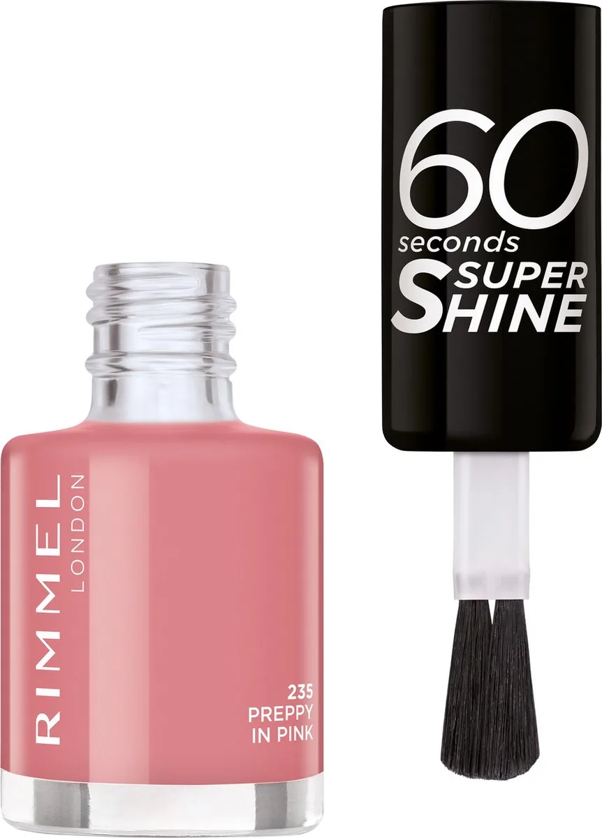 Rimmel 60 Sec Nail Polish Lacquer 8 ML by Rimmel London in 235 Preppy In Pink – product photo