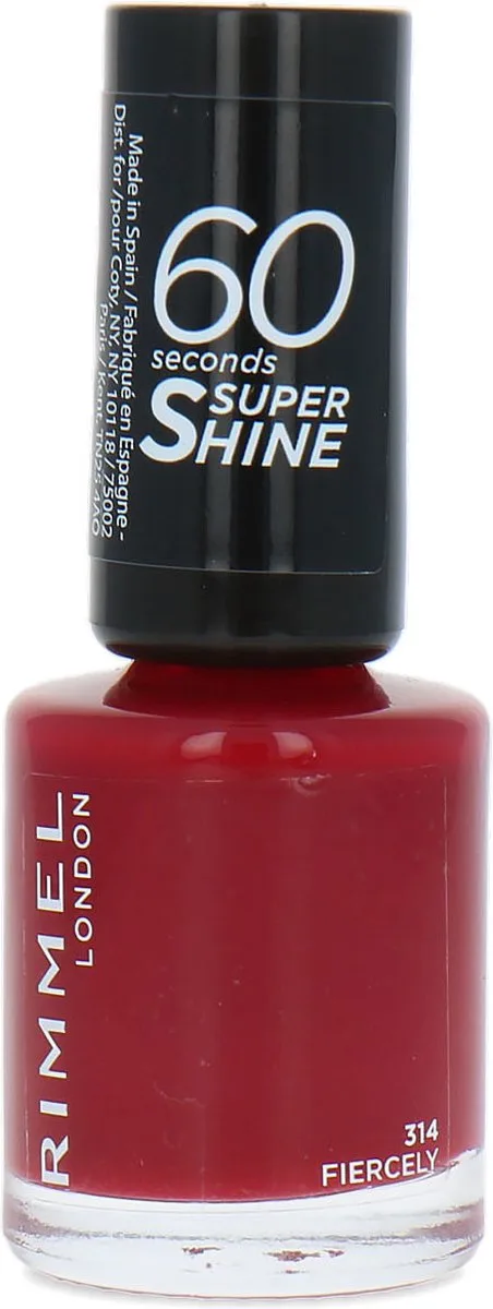 Rimmel 60 Sec Nail Polish Lacquer 8 ML by Rimmel London in 314 Fiercely – product photo