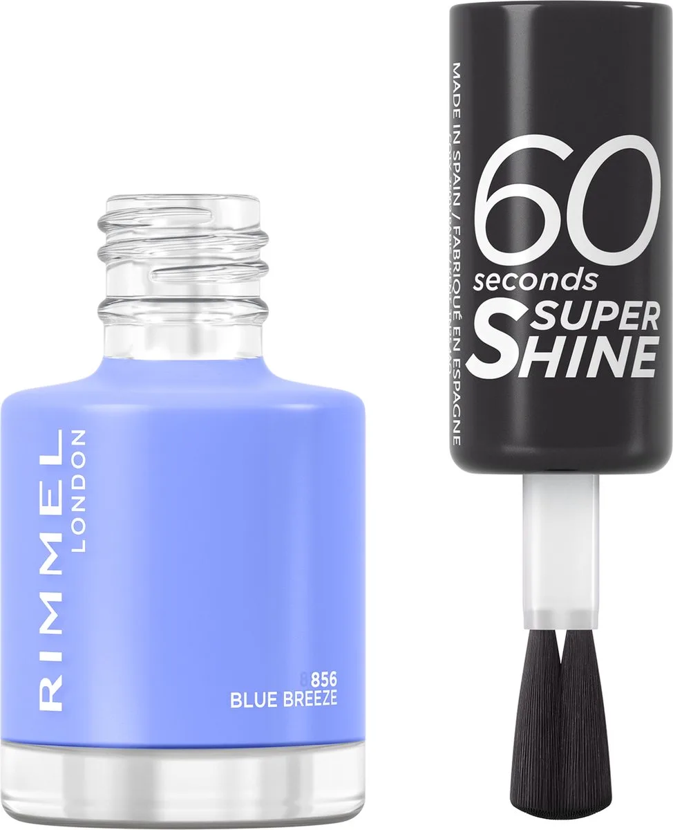 Rimmel 60 Sec Nail Polish Lacquer 8 ML by Rimmel London in 856 Blue Breeze – product photo