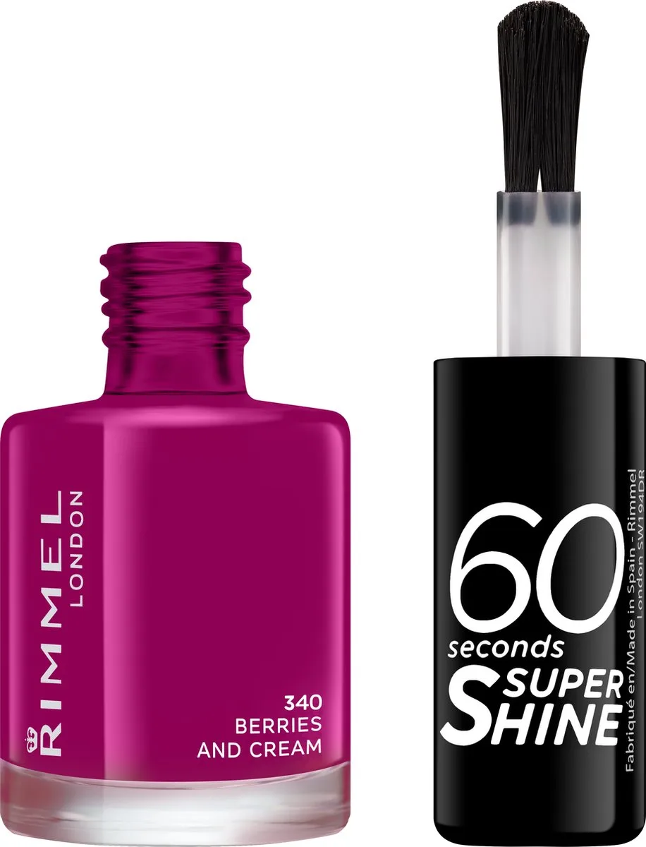 Rimmel 60 Sec Nail Polish Quick D 8 ML by Rimmel London in 340 Berries And Cream – product photo
