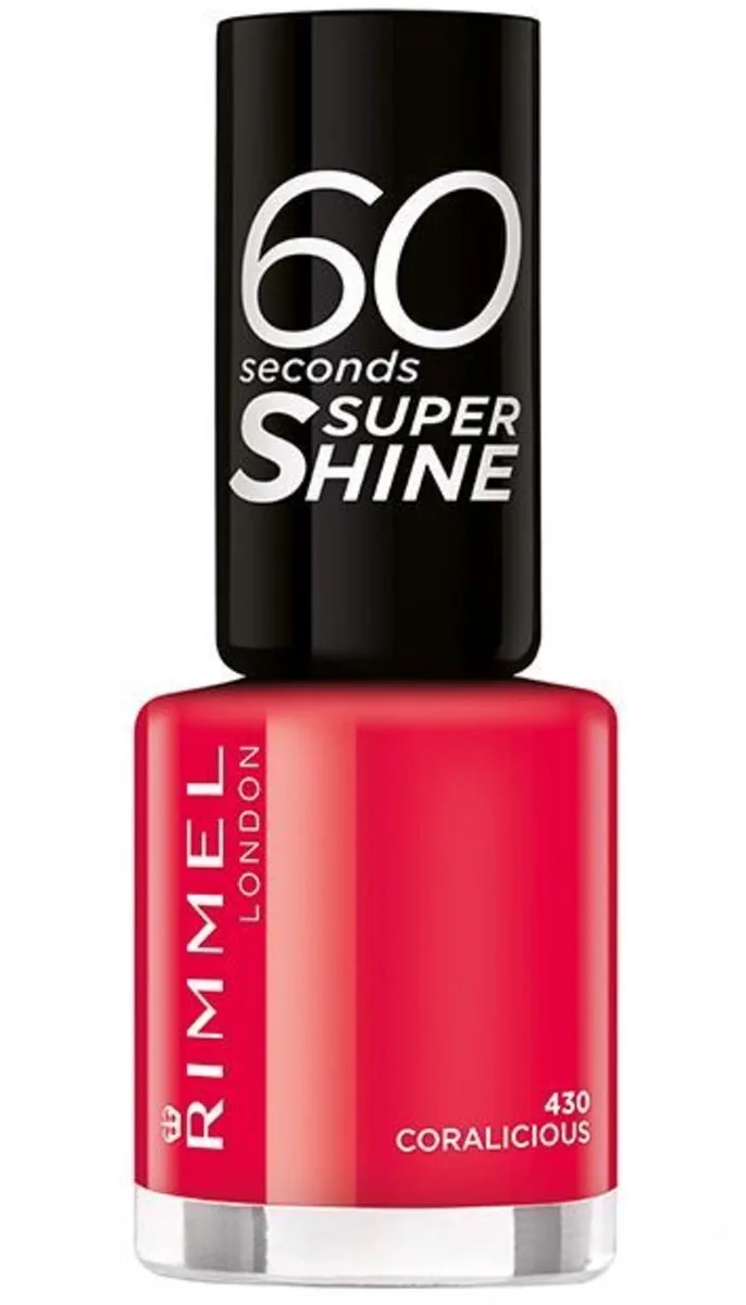 Rimmel 60 Sec Nail Polish Quick D 8 ML by Rimmel London in 430 Coralicious – product photo