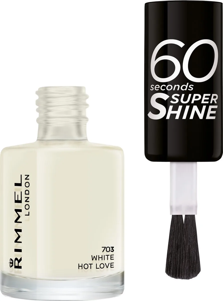 Rimmel 60 Sec Nail Polish Quick D 8 ML by Rimmel London in 703 White Hot Love – product photo