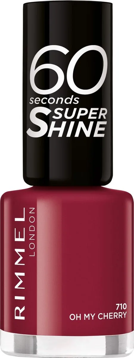 Rimmel 60 Sec Nail Polish Quick D 8 ML by Rimmel London in 710 Oh My Cherry – product photo